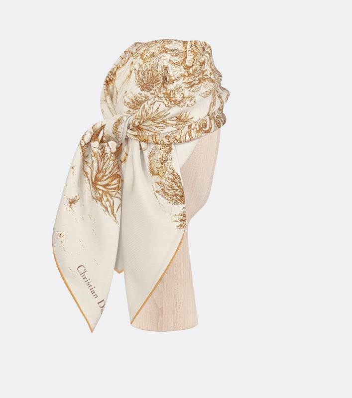 Dior silk scarf 90X90cm E16 (16)